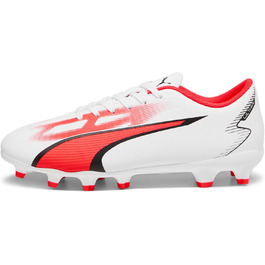 Дитячі футбольні бутси PUMA Ultra Play FG/AG Jr для футболу, 33 EU, білий/чорний/фіолетовий