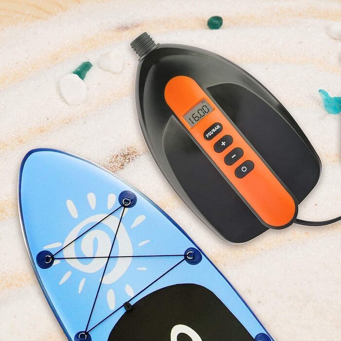 Електричний насос для SUP дошки Ruitx 16PSI, 12V для надувних SUP, човнів, велосипедів та наметів (Помаранчевий)