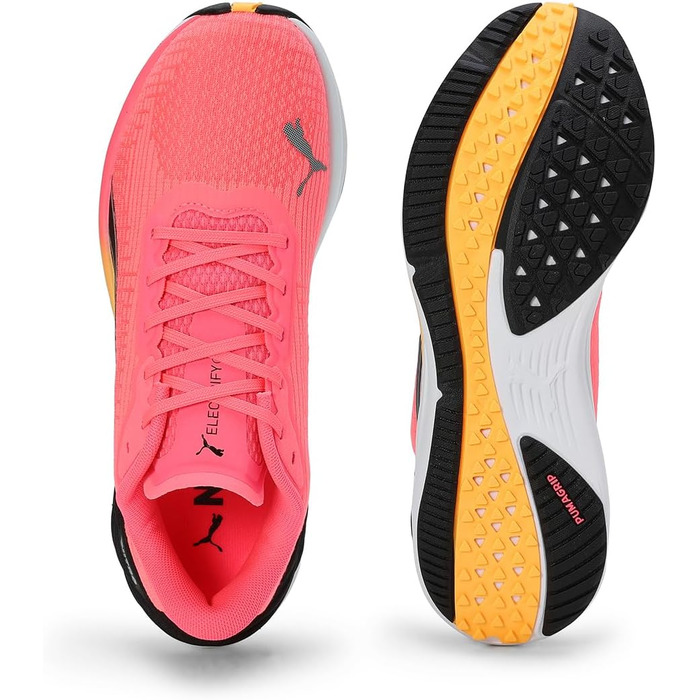 Кросівки для бігу Puma Electrify Nitro 3 Fade Wns - жіночі, 39 EU, Sun Stream Sunset Glow, Puma White