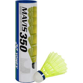 Бадмінтонні волани YONEX Mavis 350, нейлон, блакитні, 6 шт.