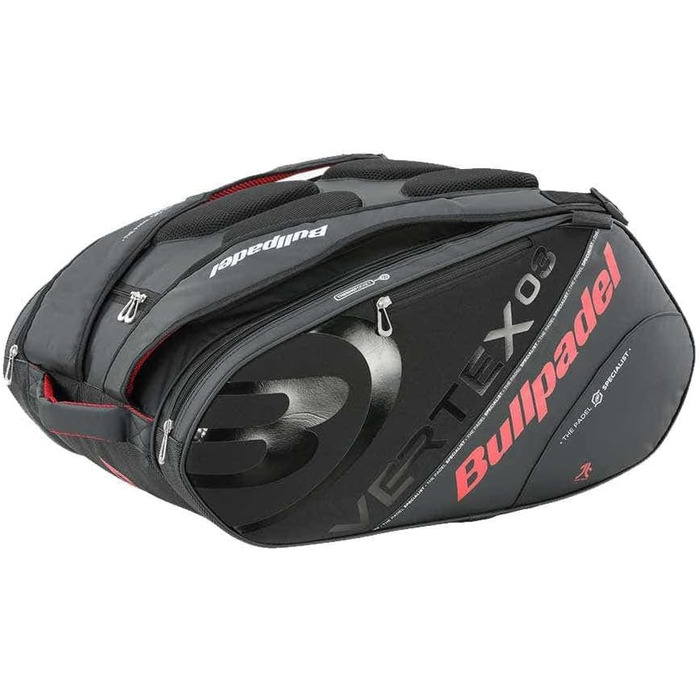 Сумка для паделу Bullpadel Vertex BPP22001, чорна/червона