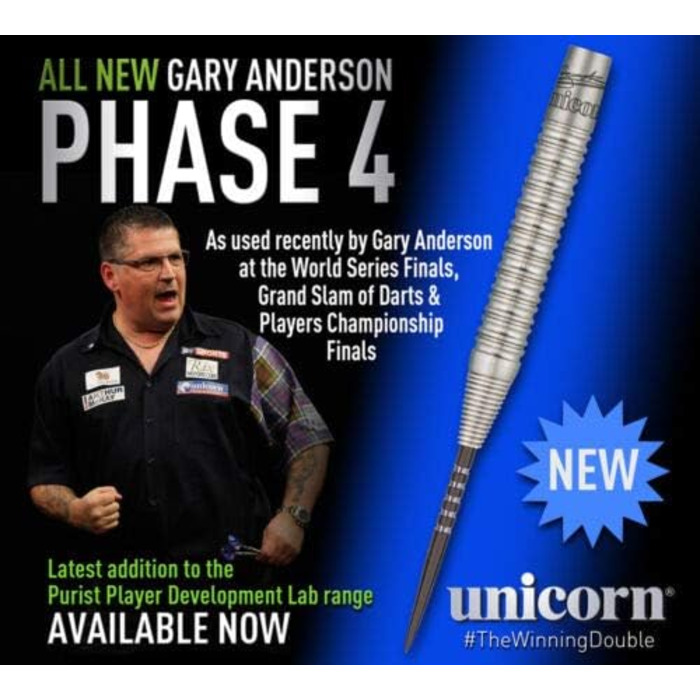 Дротики Unicorn Gary Anderson Phase 4 Natura 90% вольфрам для чоловіків