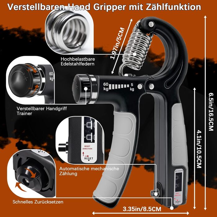 Тренування хватки рук: набір для розвитку сили, масажний м'яч для альпінізму та зняття стресу