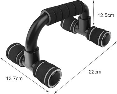 Набір гантелей для віджимань Flintronic (2 шт), неслизькі ручки для тренування м'язів та сили #3 Темно-сірий