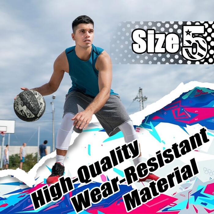 Баскетбольний м'яч Fantecia, розмір 5, професійний, для змагань, гумовий, з високою відскоком