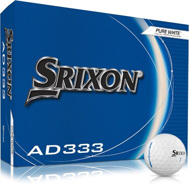 Гольф-м'ячі Srixon AD333 11 - преміум якість для дальності та швидкості, низька компресія, лінія вирівнювання.
