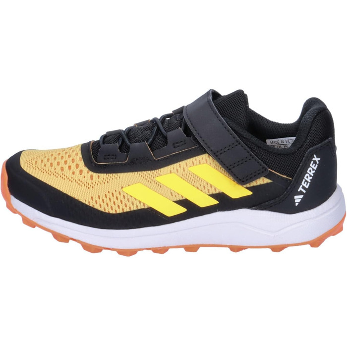 Дитячі кросівки adidas Terrex Agravic Flow для трейлраннінгу, унісекс, на липучці (28 1/2 EU, Semi Spark Spark Amber Tint)