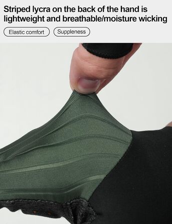 Велосипедні рукавички Lameda: тонкі, літні, напівпальцеві, дихаючі, еластичні, прохолодні, неслизькі, для шосе та MTB, чоловічі та жіночі, зелені