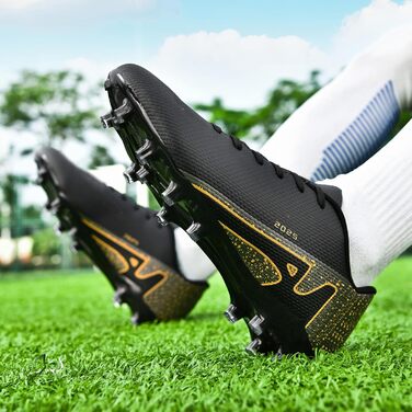 Футбольні бутси KUUK для штучного газону та залу, чоловічі та дитячі. Тренувальні бутси для гри в залі та на вулиці. Білі та чорні моделі (46 EU, 2286 Ag)