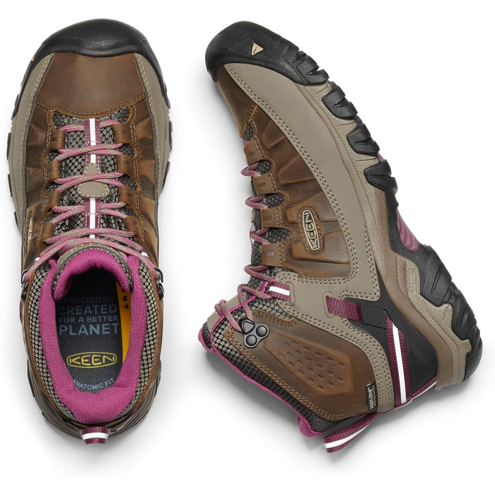 Черевики для туризму Keen Targhee III Mid WP, 41 EU, білий/Boysenberry
