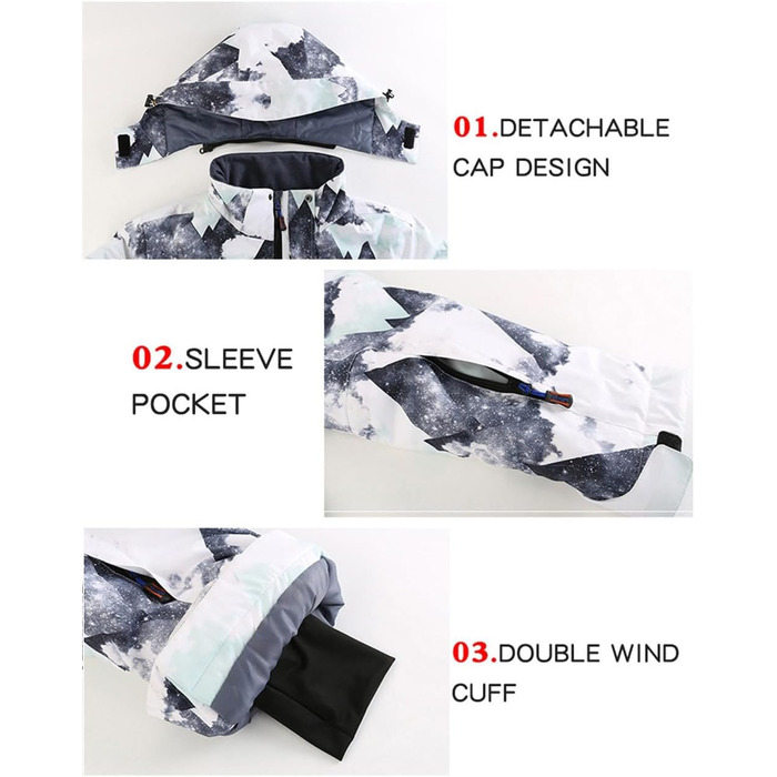 Чоловічий зимовий костюм для сноубордингу та катання на лижах, водонепроникний, вітронепроникний, теплий, для походів та скелелазіння, розмір L, чорний