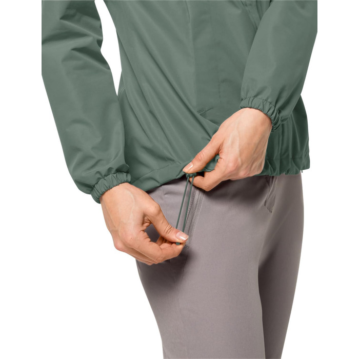 Жіноча вітрівка Jack Wolfskin Stormy Point 2l Jkt W, колір hedge green, розмір XS