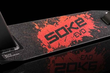 Двоколісний складаний самокат Soke, алюміній, червоний, 100 мм