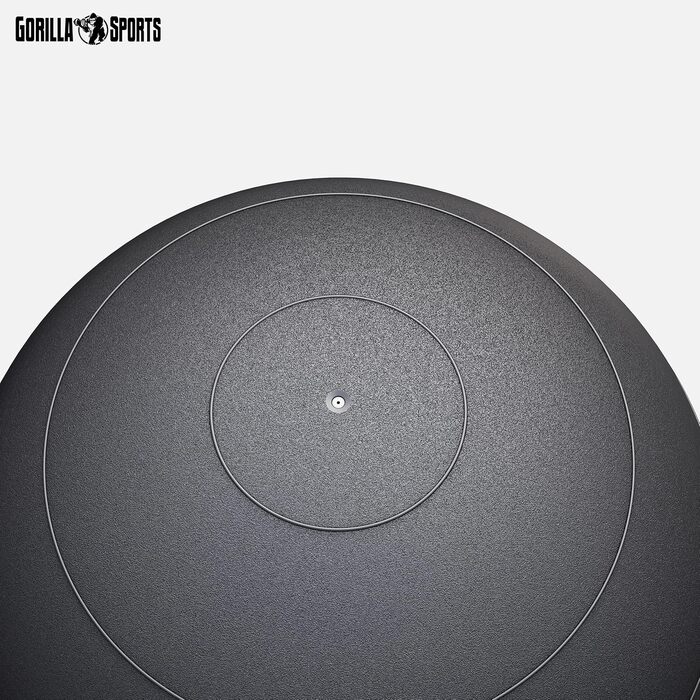 М'яч Slam Ball GORILLA SPORTS 10 кг – антиковзний, для фітнесу та кросфіту, чорний, вага 10 кг