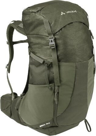 Туристичний рюкзак VAUDE Brenta 36+6 л, водонепроникний, з дощовиком, для жінок і чоловіків, зручний трекінговий рюкзак з практичними відділеннями, колір хакі