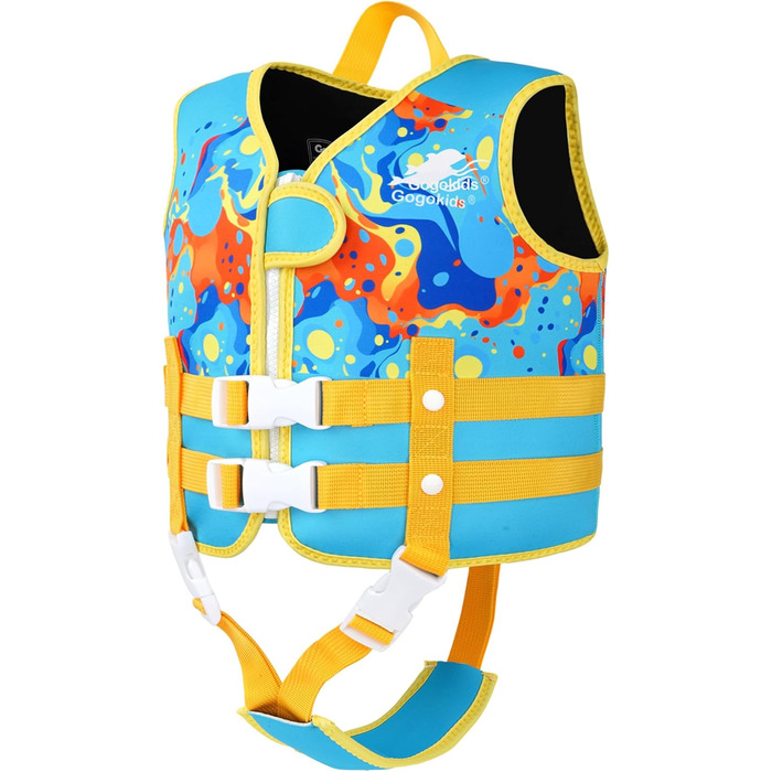 Дитяча жилетка для плавання Gogokids Neopren – для дітей 1-9 років, 13-30 кг (Світло-блакитна, L)