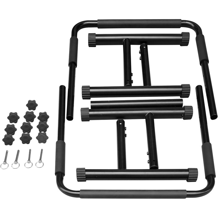 Регульована турнік-станція для віджимань та підтягувань, сталева, для дому та фітнесу