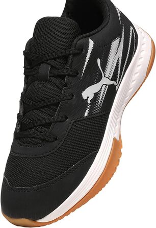 Дитячі кросівки PUMA Varion Li Jr Indoor Court Shoe, 38 EU, чорний/світло-сірий/gum