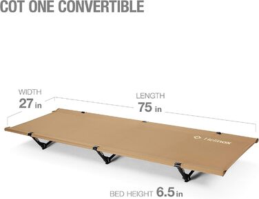 Лежанка Helinox Cot One Convertible Coyote Tan – портативна та зручна