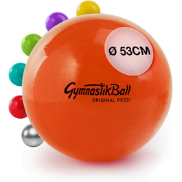 Гімнастичний м'яч PEZZI Pezziball 42-75 см для терапії, спорту та офісу, універсальний тренувальний фітбол з міцного ПВХ, витримує до 400 кг