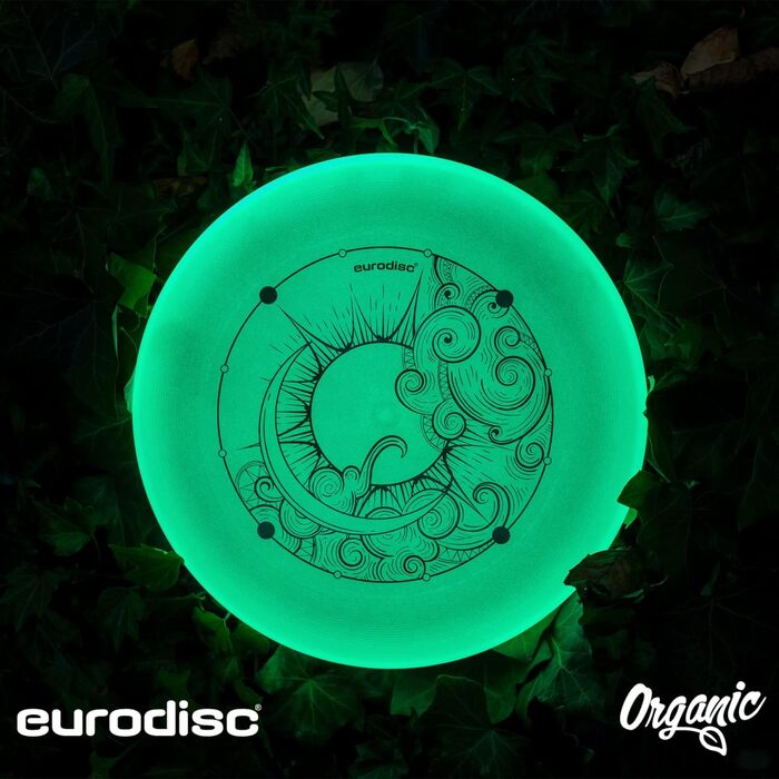 Фрісбі Ultimate Eurodisc 175г Nightglow (світний) Блакитний 27.5 см - професійний диск для змагань