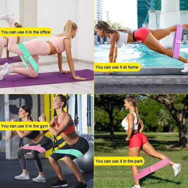 Еластичні тренувальні гумки для фітнесу та йоги (набір, 5 кольорів)