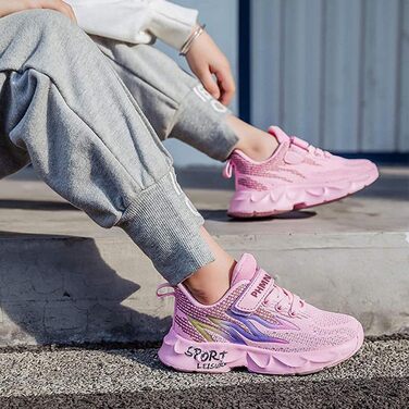 Дитячі кросівки Kinder: спортивні, легкі, дихаючі, для бігу та занять спортом (28 EU, Cx6888 Рожевий)