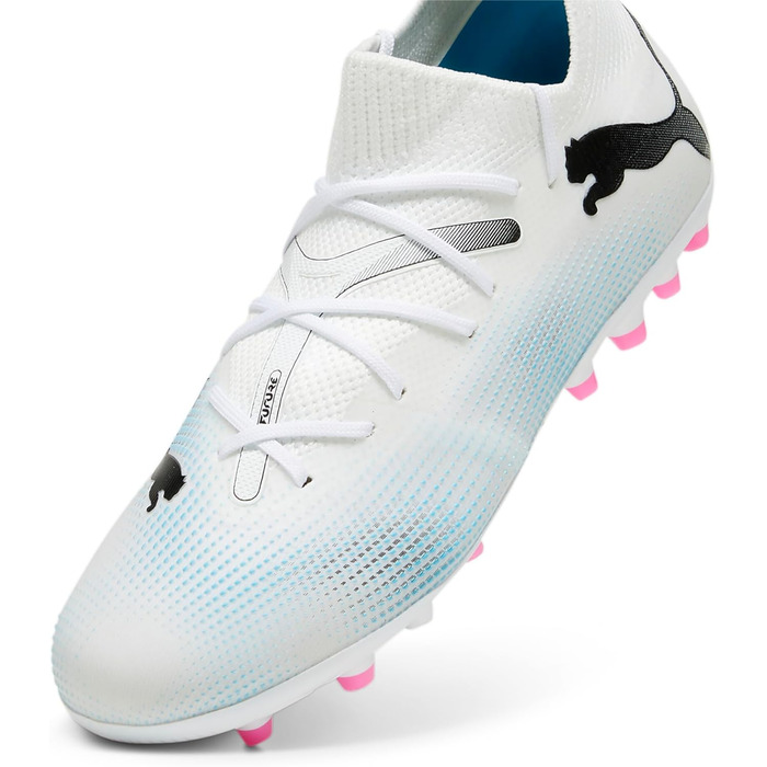 Дитячі футбольні бутси PUMA Future 7 Match Mg Jr - 28 EU - Біло-рожеві