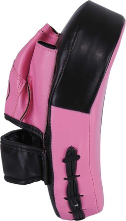 Рожеві лапи для боксу BAY® 'PINK i can...', вигнуті, 2 шт., PU-шкіра, для дівчат, жінок і дітей, тренувальні, для кікбоксингу, карате, тайського боксу