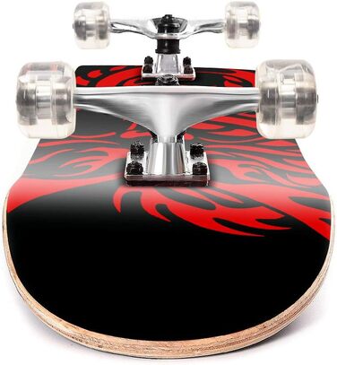 Скейтборд ChromeWheels 78.7 см Double Kick для дітей та початківців, 8-шаровий клен