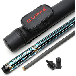 Біліардна кій Cuppa Technology з карбоновим штоком низької дефлекції, чорний кейс, 12.5 мм, TY4CU