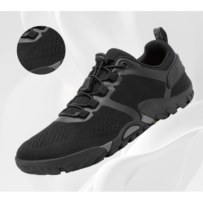 Barefoot Shoes HUSKSWARE для жінок та чоловіків – широка передня частина, неслизька підошва, дихаючі, посилені люверси для фітнесу, трейлраннінгу, хайкінгу та повсякденного використання. Колір: білий (колір: коричневий, розмір: 39 EU)