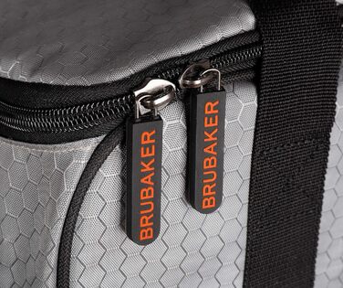 BRUBAKER SuperTec рюкзак для лижних черевиків і шолома з відділенням для взуття, сріблясто-оранжевий