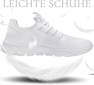 Чоловічі кросівки для бігу та фітнесу, спортивні, повсякденні, білі (48 EU)