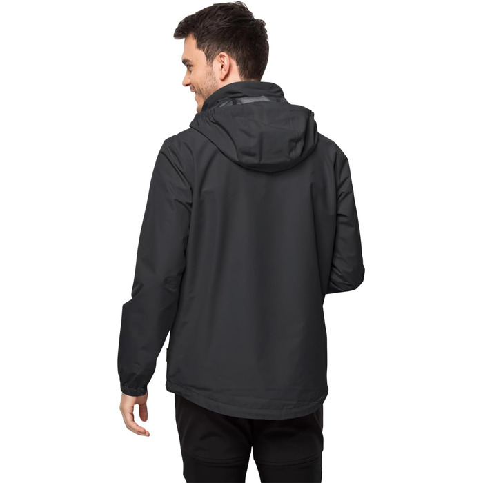Чоловіча мембранна куртка Jack Wolfskin Stormy Point 2L, чорна, розмір L
