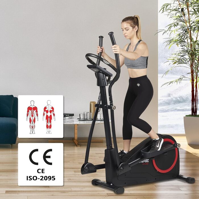 Еліптичний тренажер Care Fitness CE-685 з 24 програмами, моторизованим опором, LCD-дисплеєм і Bluetooth для Kinomap