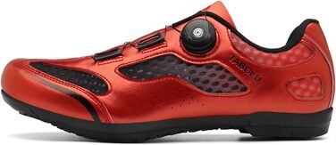 Чоловічі велотуфлі для MTB та шосейної їзди, без фіксатора, червоні (47 EU)