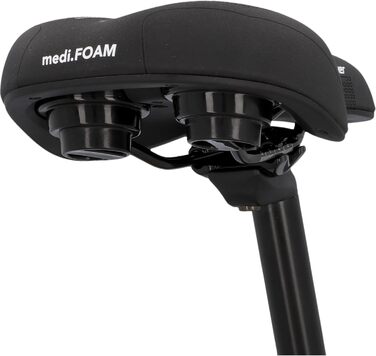 Сідло FISCHER Memory Foam з м'якою вставкою для полегшення тиску | Для трекінгу та MTB