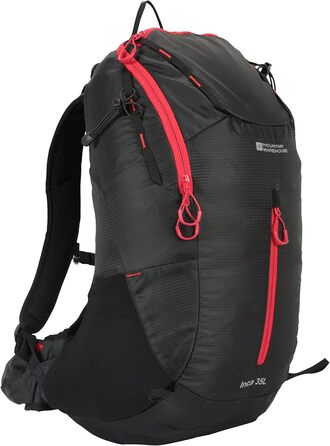 Рюкзак Mountain Warehouse Inca Extreme 35 л з водонепроникним чохлом, багатьма кишенями, Rip-Stop тканина – для кемпінгу, туризму, активного відпочинку