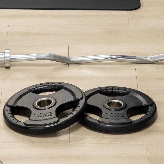 Олімпійські диски Tri-Grip 2 шт., гумові, 5 см, для штанги та силових тренувань