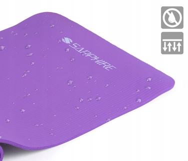 Килимок для фітнесу Sapphire, 180 см x 61 см, фіолетовий