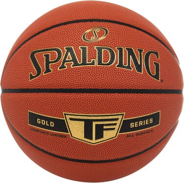 Баскетбольний м'яч Spalding TF Gold розмір 7, сертифікований, ZK Composite, для залу та вулиці, антиковзкий, преміум-грип, 2022