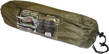 Намет Mil-Tec Recom 1-місний (150x250 см) койот: ультралегкий, вітростійкий, для кемпінгу, трекінгу та туризму