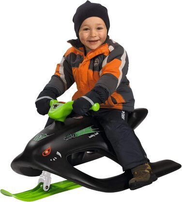 Дитячий боб BIG-Bobby-Bob Wild Spider, з тросом та ручкою, легке керування, металеві куфелі, для дітей від 4 років, чорний