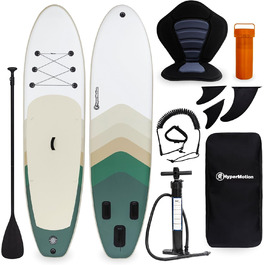 Надувна SUP-дошка HyperMotion 15 см з веслом, сидінням, насосом та сумкою, витримує до 130 кг