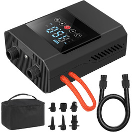 Diealles Shine Sup Pumpa Elektrichna 12000mAh, 20 PSI: Акумуляторна електрична повітряна помпа для SUP, човнів, каяків