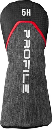 Гольф-набір Wilson Profile Complete для правшів, Графітова конструкція, Червоно-чорно-срібний, Стандартний розмір