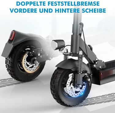 Електросамокат JOYOR Y-Серія 48V 18/26Ah, запас ходу 55-100 км, механічні гальма, подвійна амортизація, складаний, 10-дюймові колеса