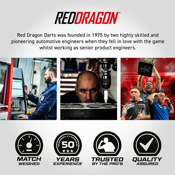 Професійні дартс RED DRAGON Jonny Clayton 22 г, вольфрам, з оперенням та стрижнями, спеціальна серія