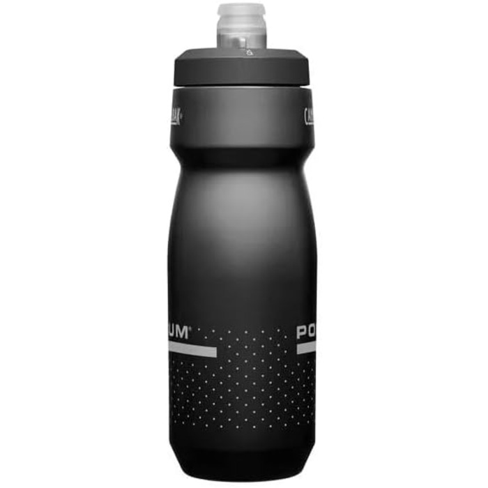 Фляга для води Camelbak Podium 24oz, 710 мл, чорна, з самозакривним носиком, без BPA/BPS/BPF, легко миється (2 шт.)